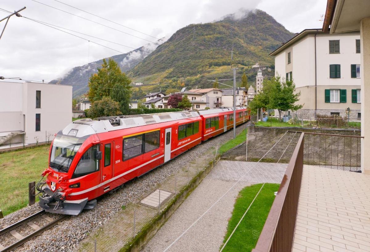 Alp Gruem Apartment - 8 Min Walk To Bernina Express Tirano Exterior photo